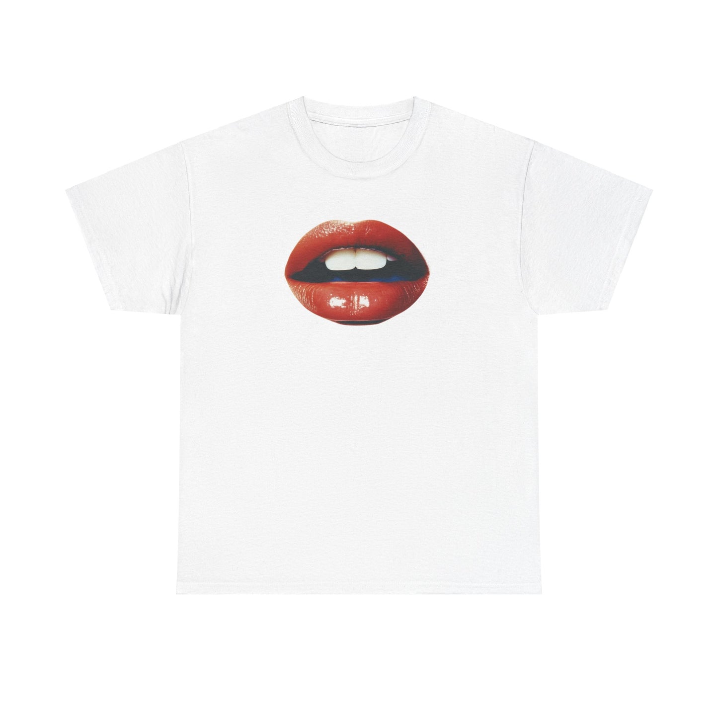 Streetwear Y2k Lips Graphic Heavy Cotton Tee