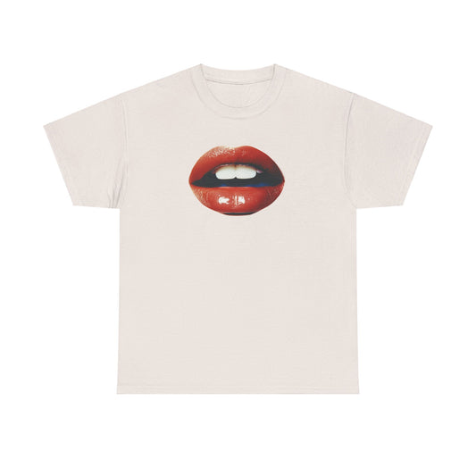 Streetwear Y2k Lips Graphic Heavy Cotton Tee