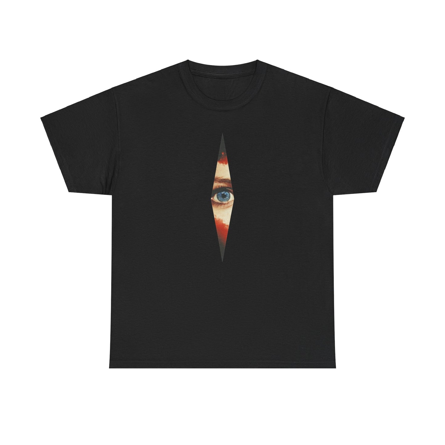 Streetwear Y2k triangle eye Graphic Heavy Cotton Tee